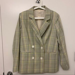 UO Plaid Blazer NWOT